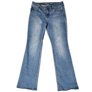 Old Navy Mid Rise Knicker Boot Cut Classic Blue Women's Jeans Size 8 Short